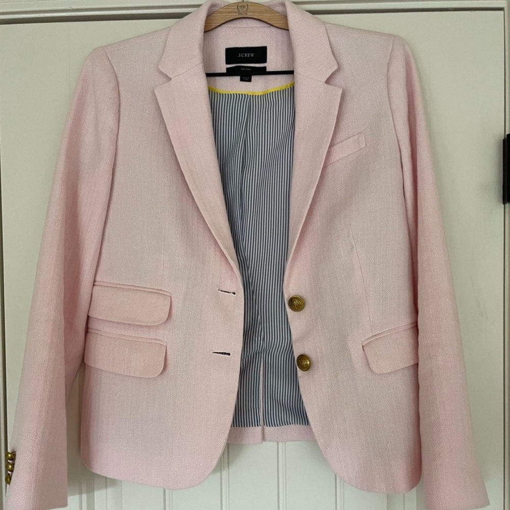 J.Crew Dalton pink blazer in size 4.